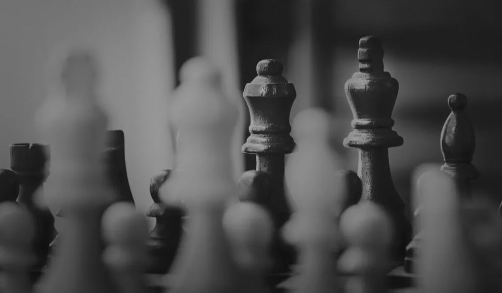 Chess game business strategy concept 102